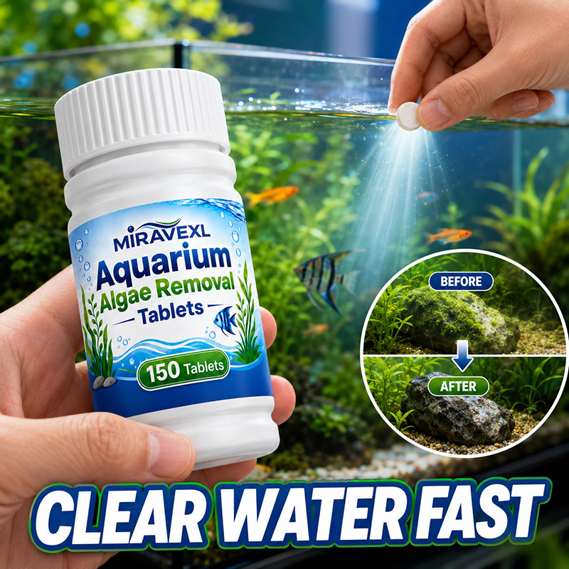 Planted Aquarium Algae Remover - MIRAVEXL 150 Compresse per la Rimozione