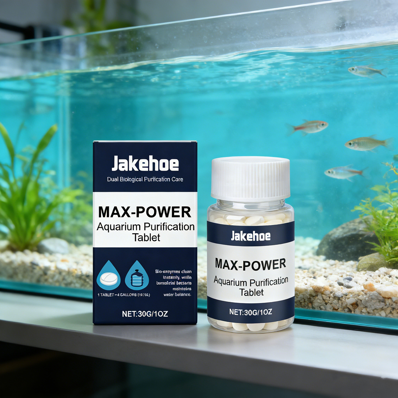 Planted Aquarium Algae Remover - Pastiglie Rimuovi Alghe per Acquario, Controllo