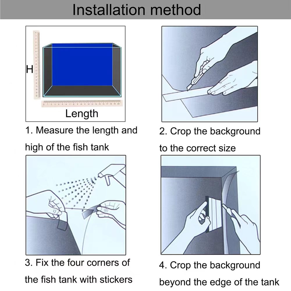 Adesivo decorativo per sfondo  - Planted Aquarium Wallpaper recensione e prezzo
