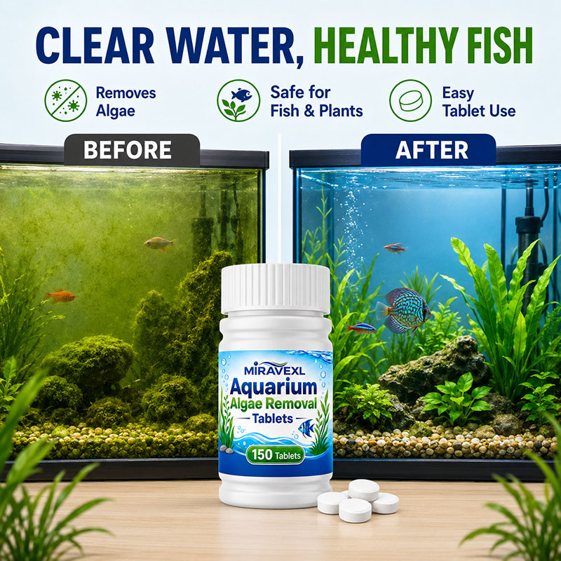 MIRAVEXL 150 Compresse per la  - Planted Aquarium Algae Remover recensione e prezzo